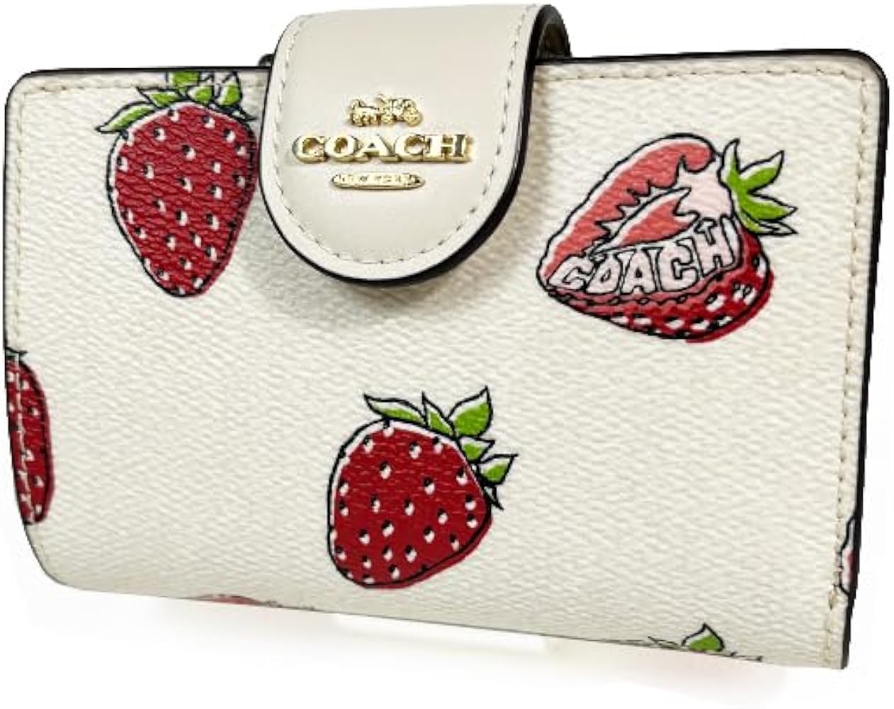 GGモノグラム イチゴ柄 二つ折り財布 極美品 GUCCI イチゴ柄 ストロベリー 二つ折り財布 箱 袋付き